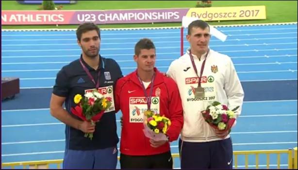 ΑΣΗΜΕΝΙΟ ΜΕΤΑΛΛΙΟ ΣΤΟΝ ΑΚΟΝΤΙΣΜΟ Ο ΣΕΡΡΑΙΟΣ ΓΙΑΝΝΗΣ ΚΥΡΙΑΖΗΣ ΣΤΟ ΕΥΡΩΠΑΪΚΟ ΠΡΩΤΑΘΛΗΜΑ Κ20 6 5 ΦΩΤΟ ΜΕΤΑΛΛΙΟ