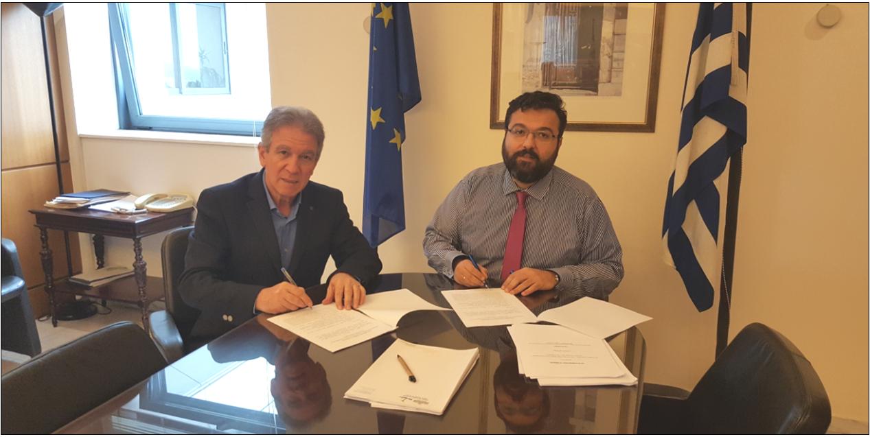 ΥΠΟΓΡΑΦΗΚΕ ΣΥΜΒΑΣΗ ΓΙΑ ΠΥΡΟΠΡΟΣΤΑΣΙΑ ΣΤΟ ΚΛΕΙΣΤΟ ΓΥΜΝΑΣΤΗΡΙΟ ΚΑΙ ΣΤΟ ΕΘΝΙΚΟ ΣΤΑΔΙΟ ΚΑΘΩΣ ΚΑΙ ΚΑΤΑΣΚΕΥΗ ΓΗΠΕΔΟΥ ΤΕΝΙΣ ΣΤΙΣ ΣΕΡΡΕΣ