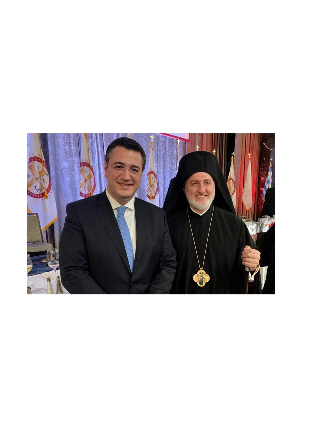 Ο ΑΠΟΣΤΟΛΟΣ ΤΖΙΤΖΙΚΩΣΤΑΣ ΣΤΗ ΝΕΑ ΥΟΡΚΗ ΣΤΗΝ ΕΝΘΡΟΝΙΣΗ ΤΟΥ ΑΡΧΙΕΠΙΣΚΟΠΟΥ ΑΜΕΡΙΚΗΣ ΕΛΠΙΔΟΦΟΡΟΥ