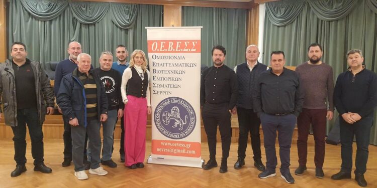 ΤΑ ΜΕΛΗ ΤΟΥ ΔΙΟΙΚΗΤΙΚΟΥ ΣΥΜΒΟΥΛΙΟΥ ΤΗΣ ΟΕΒΕΣ ΣΕΡΡΩΝ ΕΚΟΨΑΝ ΤΗΝ ΠΡΩΤΟΧΡΟΝΙΑΤΙΚΗ ΒΑΣΙΛΟΠΙΤΑ