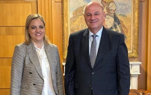 ΣΥΝΑΝΤΗΣΗ ΤΗΣ ΔΗΜΑΡΧΟΥ ΣΕΡΡΩΝ ΜΕ ΤΟΝ ΥΠΟΥΡΓΟ ΑΓΡΟΤΙΚΗΣ ΑΝΑΠΤΥΞΗΣ ΚΑΙ ΤΡΟΦΙΜΩΝ