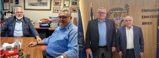 ΣΥΝΑΝΤΗΣΗ ΑΘΑΝΑΣΙΟΥ ΜΑΛΛΙΑΡΑ ΜΕ ΤΟΝ ΓΙΑΝΝΗ ΧΑΤΖΗΘΕΟΔΟΣΙΟΥ ΚΑΙ ΤΟΝ ΔΗΜΗΤΡΗ ΠΑΠΑΓΙΑΝΝΙΔΗ