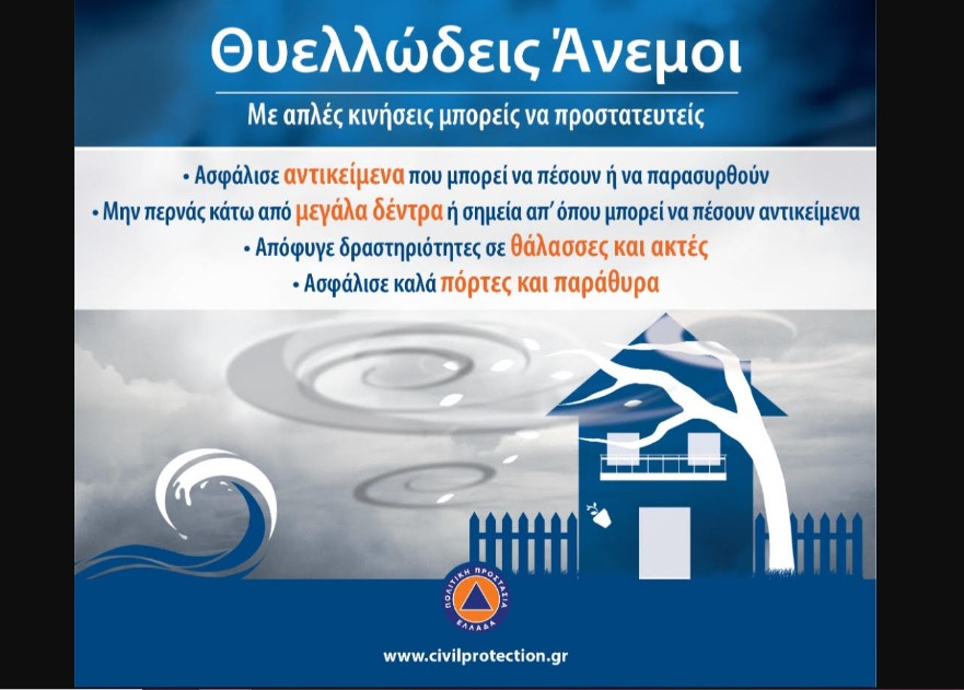 ΙΣΧΥΡΟΙ ΚΑΙ ΘΥΕΛΛΩΔΕΙΣ ΑΝΕΜΟΙ ΣΤΗΝ ΠΕΡΙΟΧΗ ΤΩΝ ΣΕΡΡΩΝ ΤΗΝ ΚΥΡΙΑΚΗ ΚΑΙ ΤΗΝ ΔΕΥΤΕΡΑ 29 ΚΑΙ 30 ΔΕΚΕΜΒΡΙΟΥ 2025