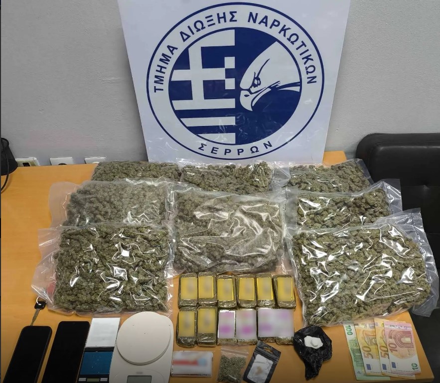 ΜΕΓΑΛΗ ΕΠΙΤΥΧΙΑ ΑΣΤΥΝΟΜΙΚΩΝ ΤΩΝ ΣΕΡΡΩΝ ΣΤΟΝ ΑΓΩΝΑ ΚΑΤΑ ΤΩΝ ΝΑΡΚΩΤΙΚΩΝ