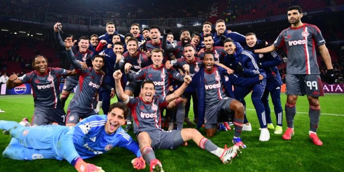 ΙΣΤΟΡΙΚΗ ΠΡΟΚΡΙΣΗ ΤΟΥ ΟΛΥΜΠΙΑΚΟΥ: ΝΙΚΗΣΕ 2-1 ΤΟΝ ΑΓΙΑΞ ΜΕΣΑ ΣΤΟ ΑΜΣΤΕΡΝΤΑΜ