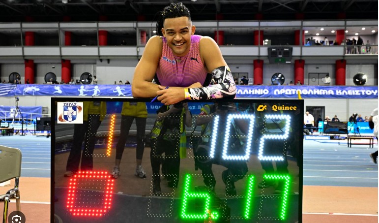 ΕΜΜΑΝΟΥΗΛ ΚΑΡΑΛΗΣ : ΔΕΥΤΕΡΟΣ ΚΑΛΥΤΕΡΟΣ ΟΛΩΝ ΤΩΝ ΕΠΟΧΩΝ ΣΤΟ ΕΠΙ ΚΟΝΤΩ ΜΕ 6,17μ